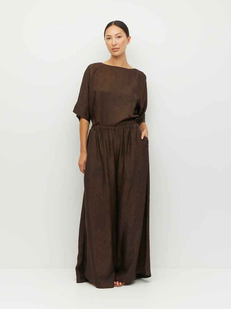 Palazzo Pant (Soft Matte Satin) Chocolate Crush