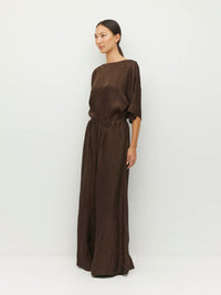 Palazzo Pant (Soft Matte Satin) Chocolate Crush