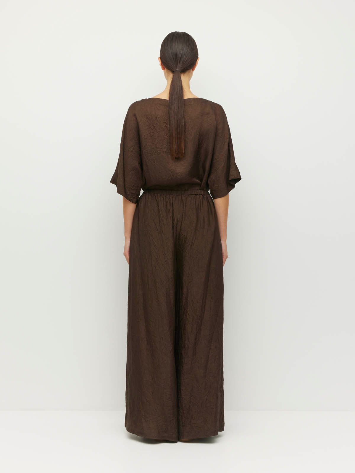 Palazzo Pant (Soft Matte Satin) Chocolate Crush