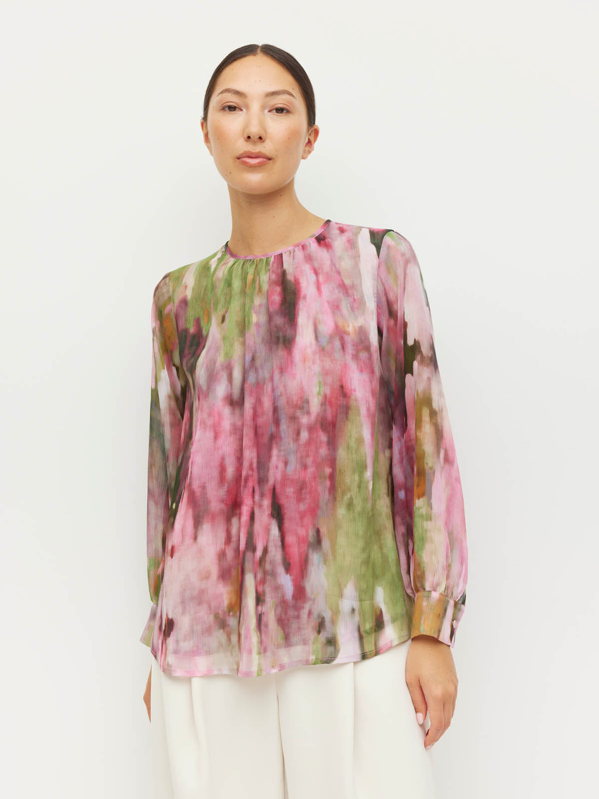 Ara Blouse (Summer Daze Crush) Rose Ripple