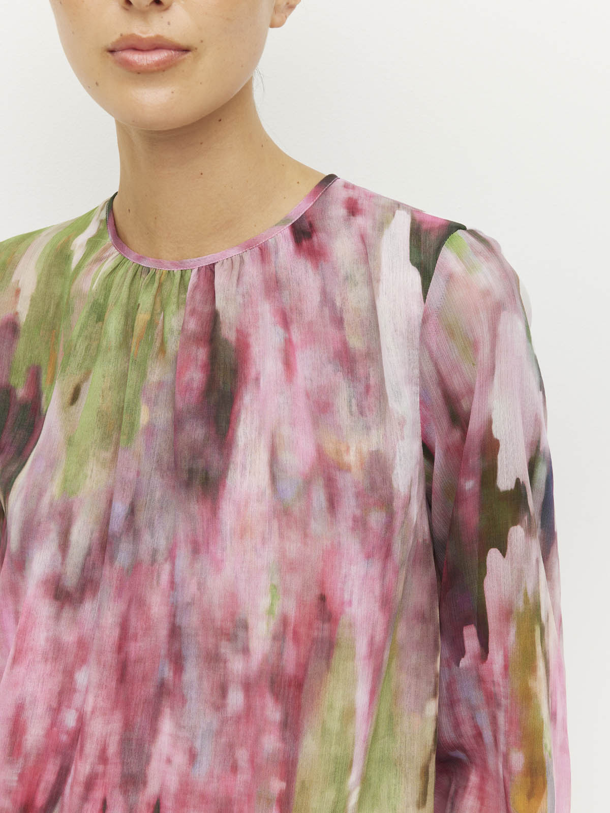 Ara Blouse (Summer Daze Crush) Rose Ripple
