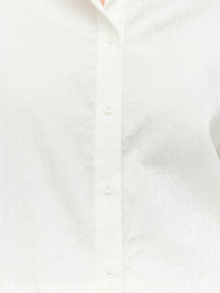 Everly Shirt (Thread Line Cotton) White Linear