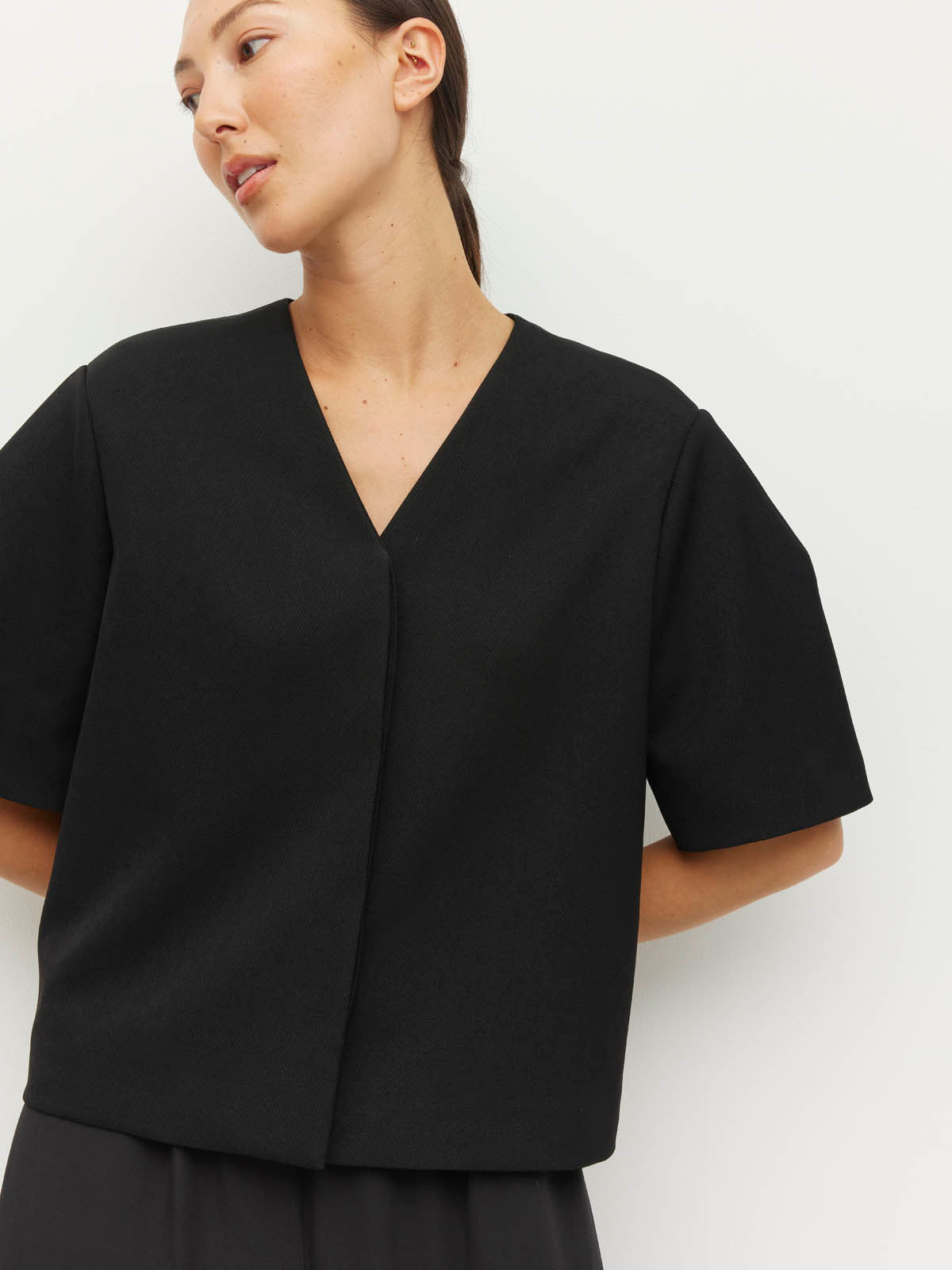 Vesper Jacket (Tech Twill Suiting) Black