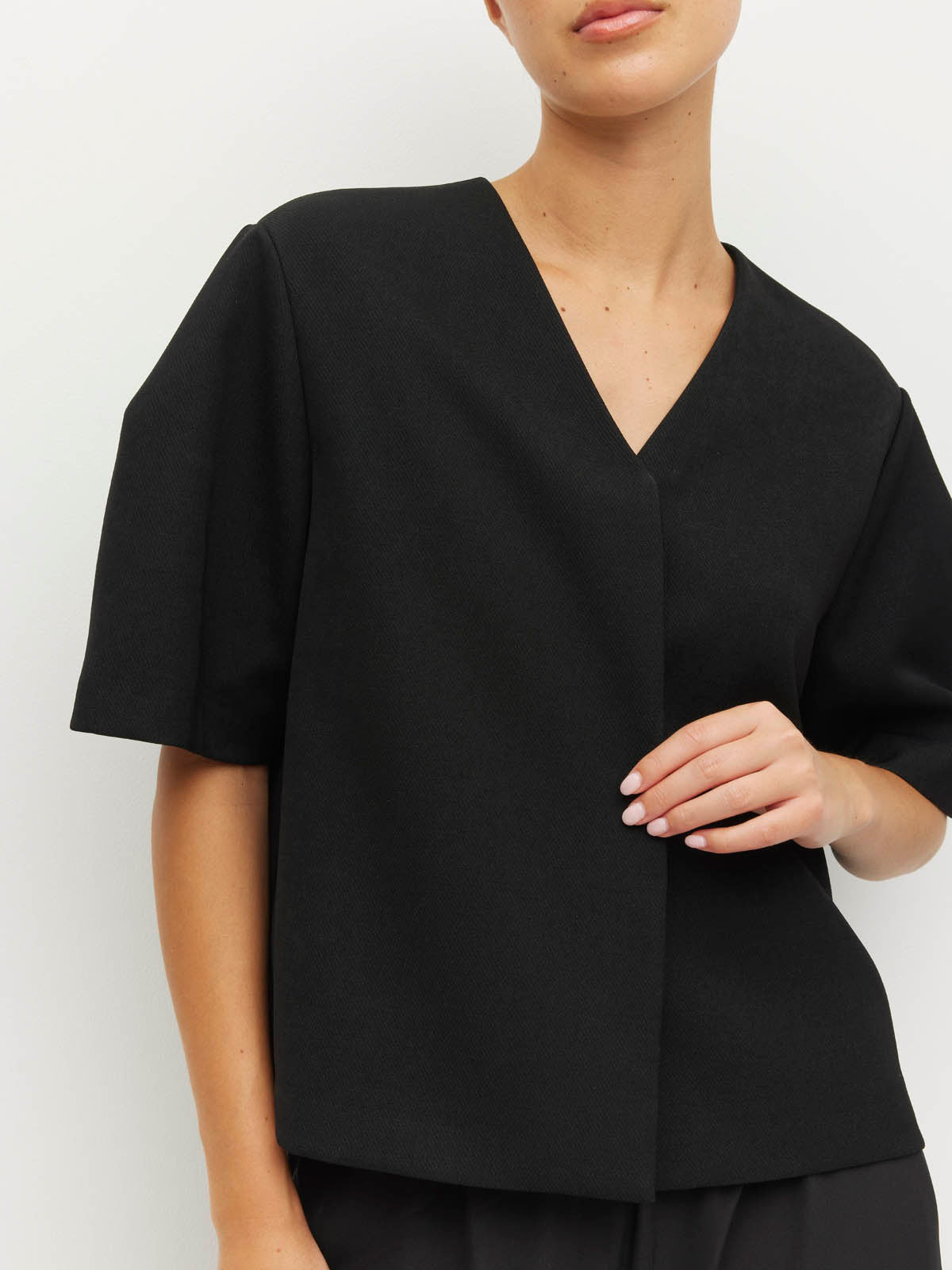 Vesper Jacket (Tech Twill Suiting) Black