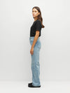 Relaxed Straight Leg Jean (Denim) Worn Blue