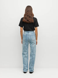 Relaxed Straight Leg Jean (Denim) Worn Blue