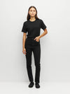 Straight Leg Jean (Denim) Black Enzyme