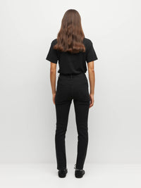 Straight Leg Jean (Denim) Black Enzyme