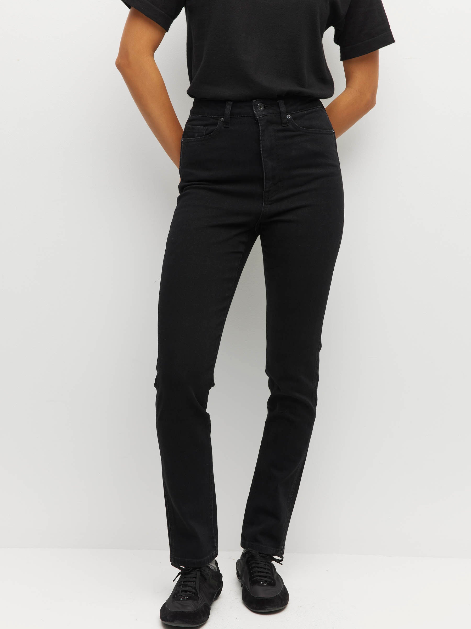 Straight Leg Jean (Denim) Black Enzyme – Juliette Hogan