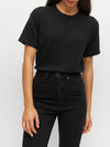 Straight Leg Jean (Denim) Black Enzyme