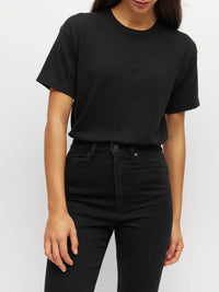 Straight Leg Jean (Denim) Black Enzyme