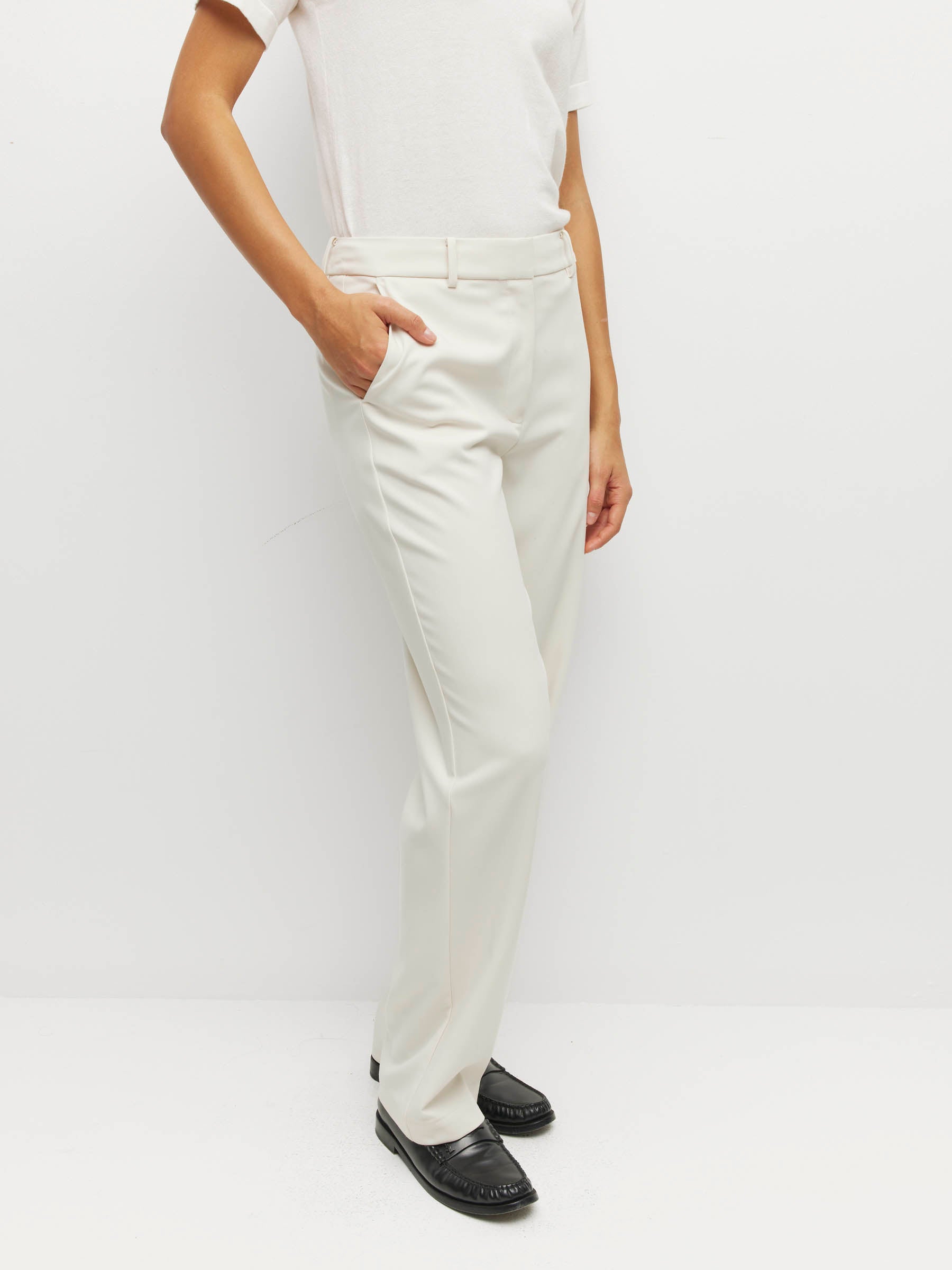 Emery Pant (Foundation Suiting) Chalk