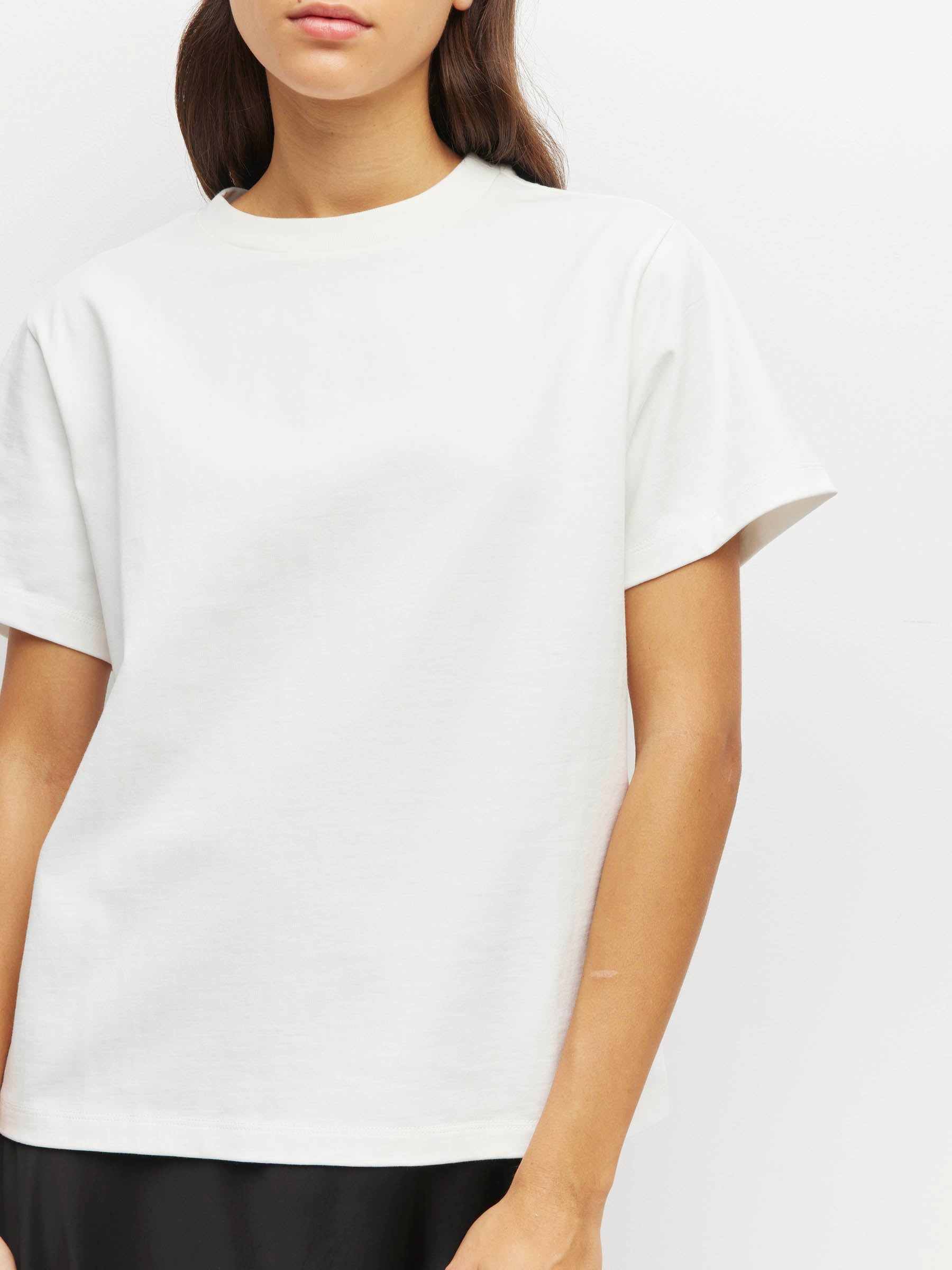 Relaxed T (Heavy Cotton Knit) White – Juliette Hogan