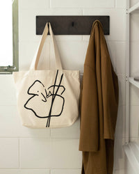 JH Motif Tote (Canvas) Natural/Black