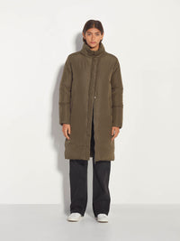 Puffer Coat (Recycled Down) Olive