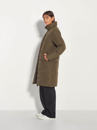Puffer Coat (Recycled Down) Olive