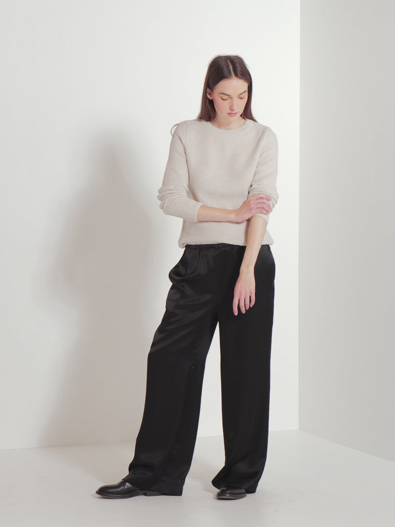 Derek Sweater (Merino Knit) Chalk