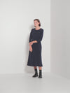 Mica Dress (Fine Crepe) Navy