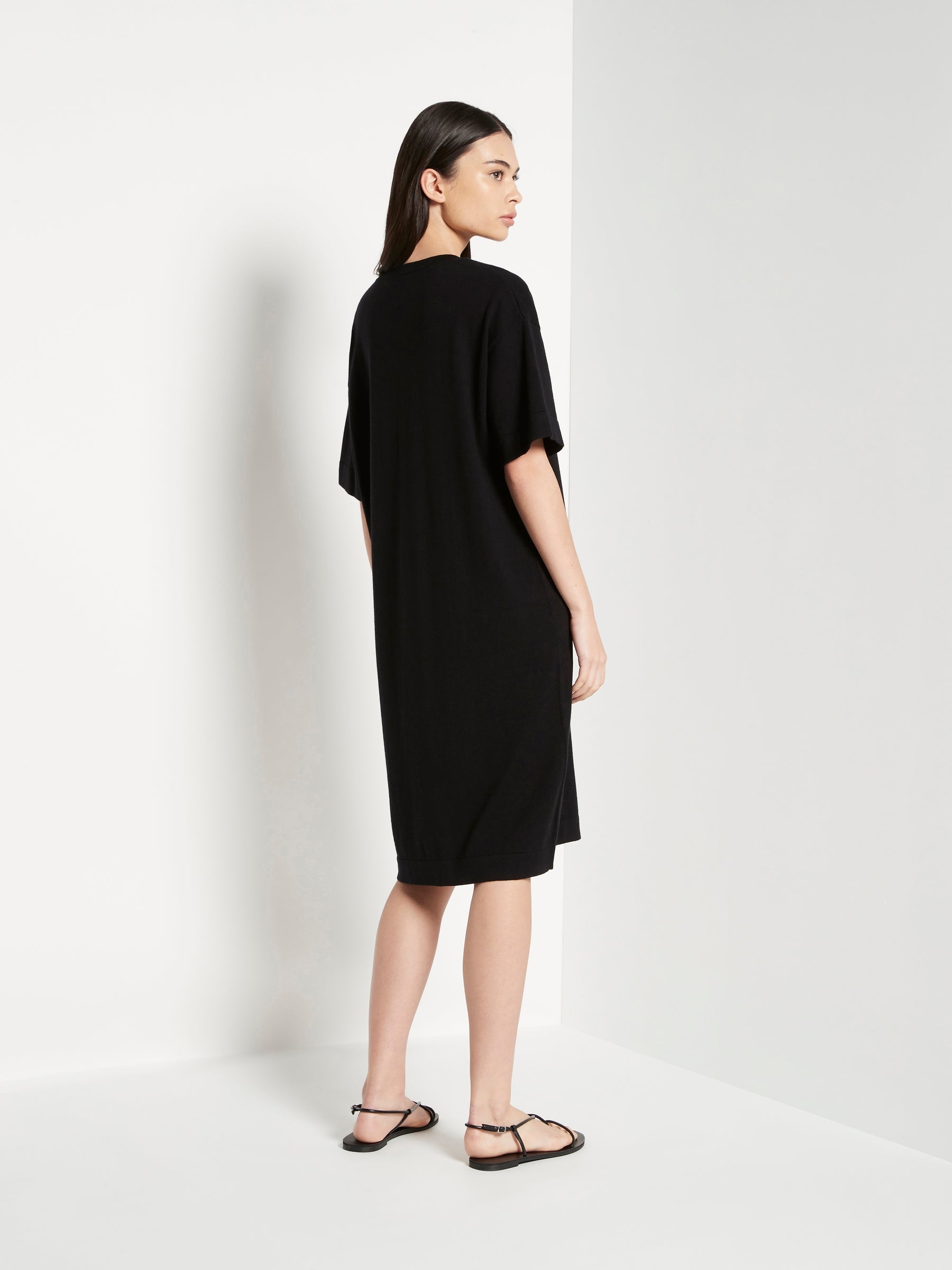 Plain black hotsell cotton dress