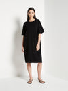 JHL Box T Dress (Cotton Cashmere) Black