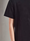 JHL Long Box T Dress (Cotton Cashmere) Black