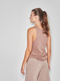 JHL Tank (Fine Cotton Cashmere) Pink Clay Marle