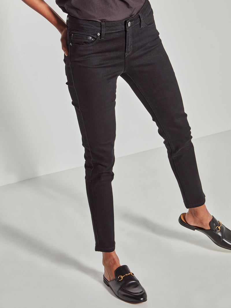 Ankle Skinny Jean (Denim) Black Rinse