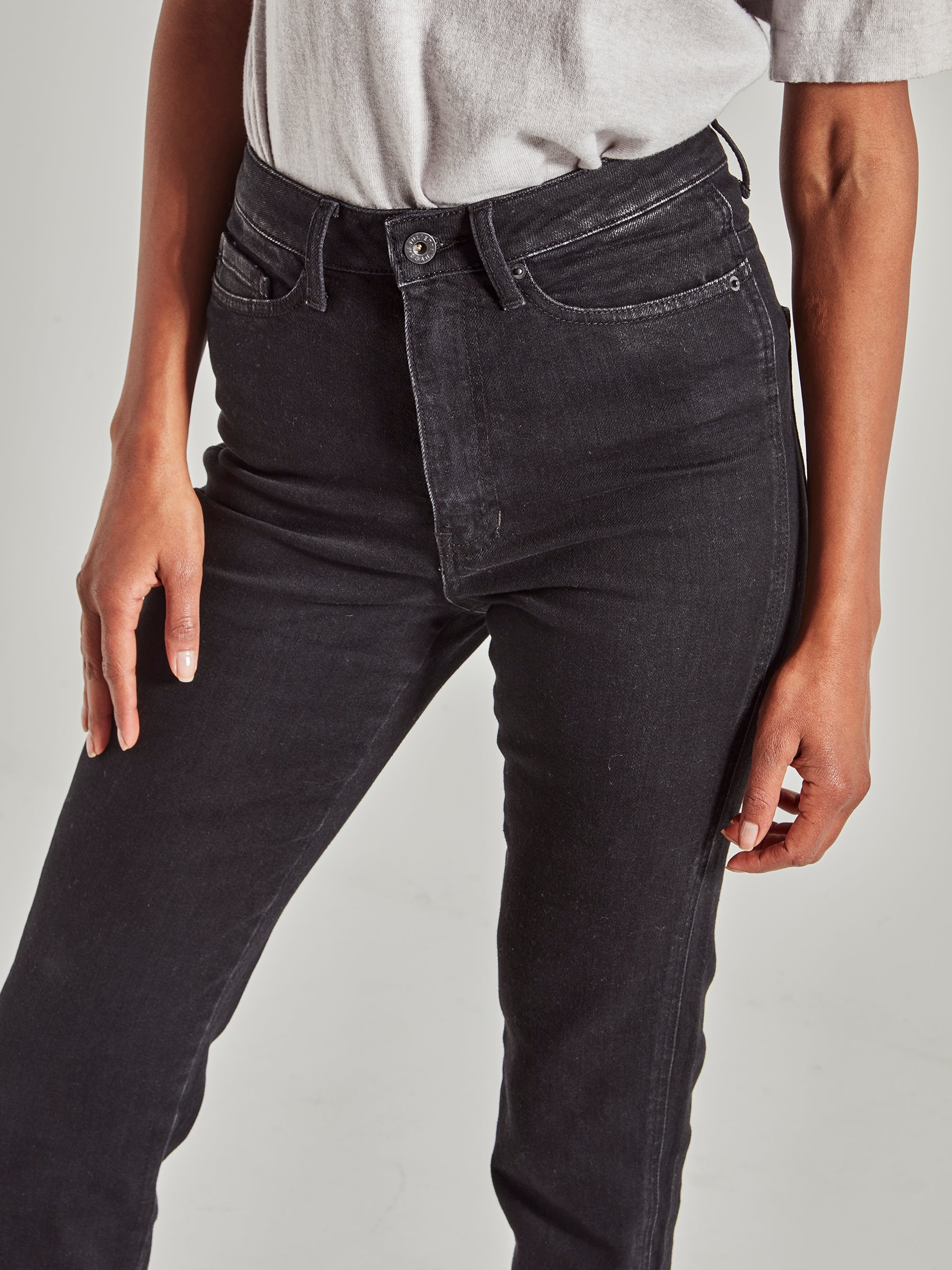 Straight leg black jeans online