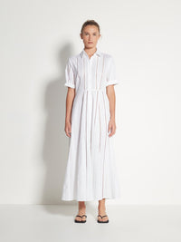 Delphi Dress (Lattice Broderie) White Emb
