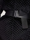 Wide Curved Belt (Leather) Black
